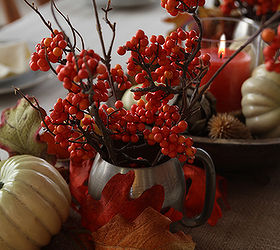our thanksgiving table, seasonal holiday d cor, thanksgiving decorations, I borrowed the pewter pieces from my mom They belonged to my grandfather