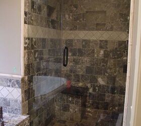 this is a bathroom remodel that i designed the cabinets are custom made by the
