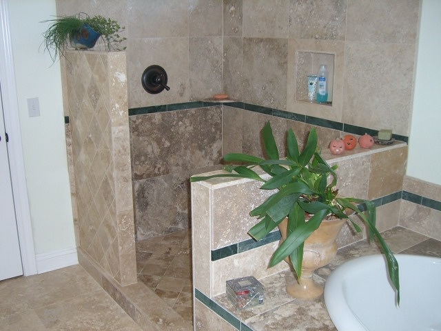 Half Wall Shower No Gl Designs Shower Renovation Walk In Hometalk