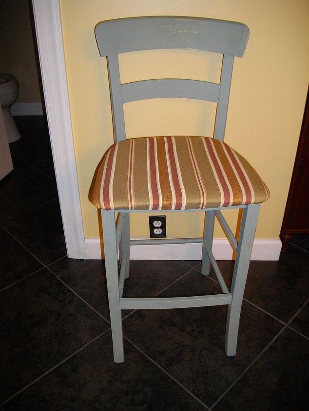 counterstools before and after, painted furniture, shabby chic, TA DA