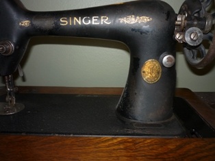 refinished an old singer sewing machine