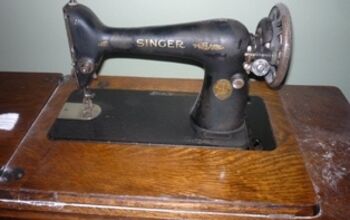 Refinished an old Singer sewing machine