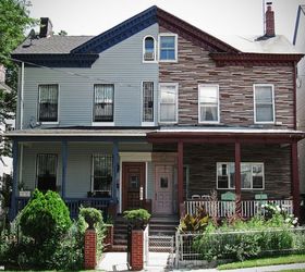 a house with a split personality, curb appeal, house in Old Astoria Queens NY