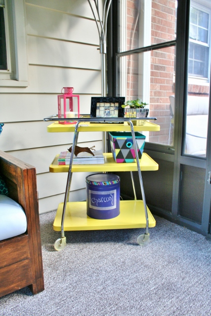 styling a dual purpose cart, painted furniture, repurposing upcycling, My multi purpose cart