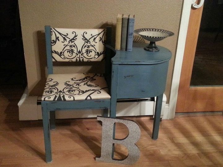 gossip table bench re design y pintando vinilo, Encerado y listo para un nuevo hogar
