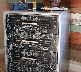 faux zinc metal cabinet makeover, chalkboard paint, crafts, kitchen cabinets, Faux Zinc and chalkboard metal cabinet