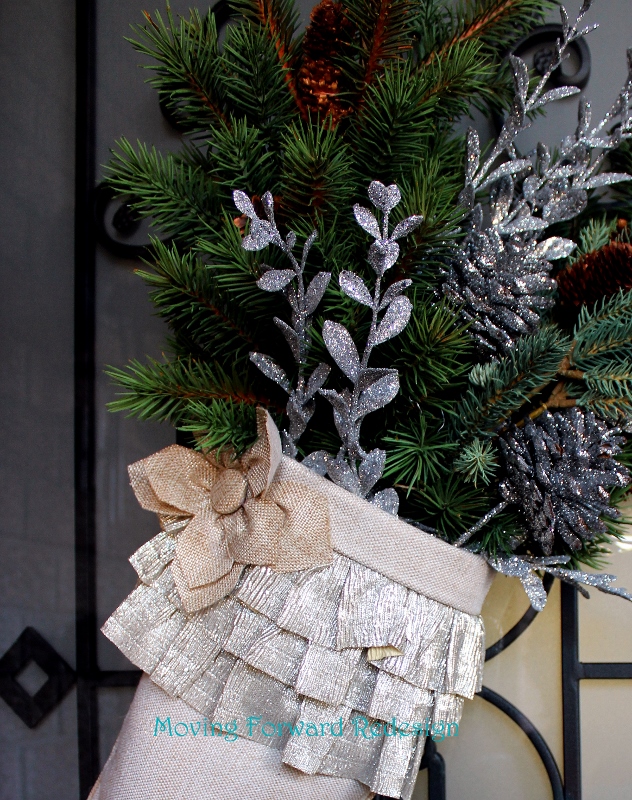christmas door stockings, christmas decorations, seasonal holiday decor, wreaths