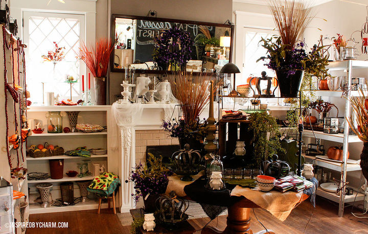 unique ideas for fall halloween decorating, halloween decorations, seasonal holiday d cor, Use grasses and greens for an instant autumn feel