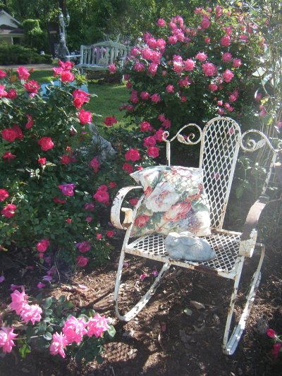 creating a vintage style garden, container gardening, gardening, outdoor living, repurposing upcycling, Barbara Vengalli has a age old look get it for yourself by removing any evidence of modern day items containers or tools