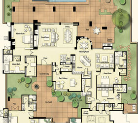 tucson custom home hacienda floor plan, Hacienda Floor Plan 4 100 square feet