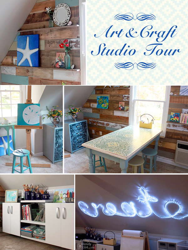 pretty handy girl s home tour, home decor, Art Craft Studio Preview