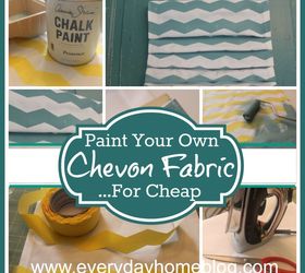 how to make your own chevron fabric any color for cheap, crafts, home decor, You can use this technique and this product to create any color of fabric you desire
