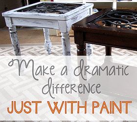 just add a little paint it makes all the difference, painted furniture