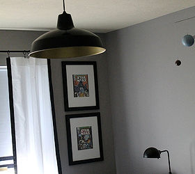 cheap and easy customized pendant lighting, lighting, painting, The fixture was easy to makeover and easy to install and looks so much more expensive than it actually was