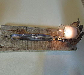 candle and candle snuffer holder, crafts, home decor, pallet, repurposing upcycling, woodworking projects
