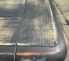 painted furniture, chalk paint, painted furniture, Pottery Barn Knock Off Coffee Table redo via