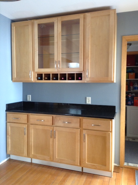 backsplash for buffet area in dining room