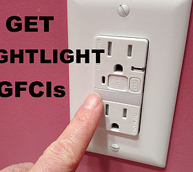 how to install a gfci outlet and keep your family safe, diy, electrical, home maintenance repairs, how to, Also think about getting a new GFCI that has an LED nightlight