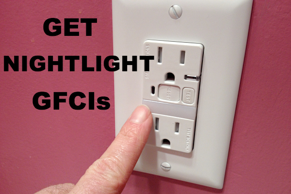 como instalar uma tomada gfci e manter sua famlia segura, Considere tamb m obter um novo GFCI que tenha uma luz noturna LED