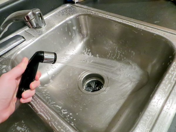 how to clean stainless steel sinks and make them shine, cleaning tips, kitchen design, Rinse