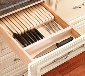 q favorite knife storage, kitchen design, storage ideas, drawer insert by Revashelf