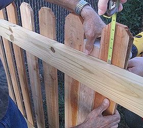 tips for building a fence, diy, fences, how to, woodworking projects, Now start adding your pickets You can drill them or nail them in your choice but we chose to drill them in You can find the entire tutorial on my blog at