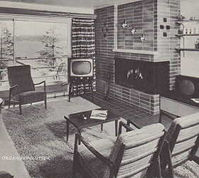 1967 fireplace styles, fireplaces mantels, home decor, 1960 s all the way even the television set