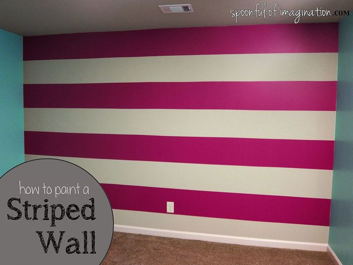 diy painted striped wall, bedroom ideas, diy, how to, paint colors, painting, wall decor