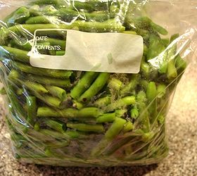 how to freeze green beans from the garden, gardening, Package the beans into plastic freezer bags