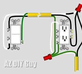 wiring a split switched receptacle, electrical, home maintenance repairs, how to, Wiring a half switched with two wires ground