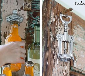diy upcycled outdoor beverage station, repurposing upcycling