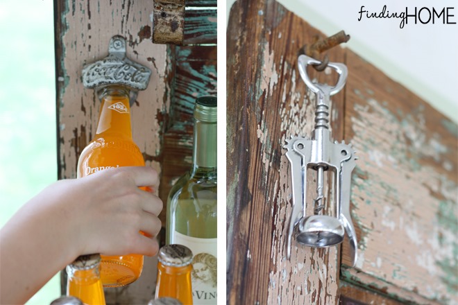 diy upcycled outdoor beverage station, repurposing upcycling