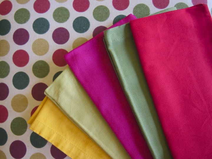 2 easy ways to reduce your use of paper products, cleaning tips, go green, We use a different color of napkin for each family member so each can be used more than once