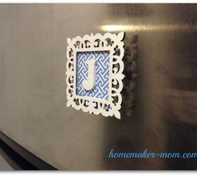 a charming personalized fridge magnet, crafts