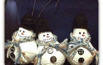 Home Made Snowman Christmas Ornaments