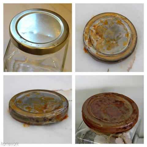 souvenir jars amp how to rust a lid instantly, cleaning tips, how to, You can oxidize a jar lid almost instantly using vinegar