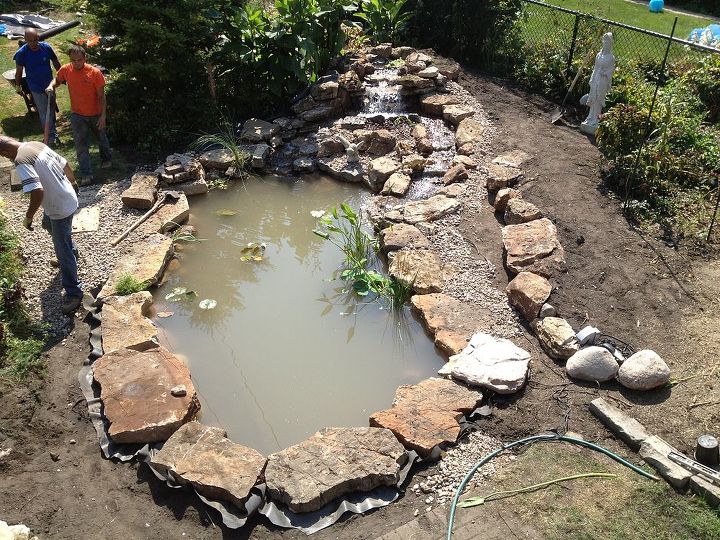 pond renovation chicago, outdoor living, ponds water features, After photo The client wanted to add some gravel and stepping stone paths Detailing work tomorrow