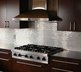 the top four backsplash tiles of all time, kitchen backsplash, kitchen design, tiling, Simple Steel Stainless Steel Tiles make an elegant statement in a classic or contemporary kitchen
