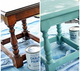 q have you ever stenciled furniture my little table makeover is so darn cute thanks, painted furniture