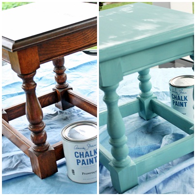 q have you ever stenciled furniture my little table makeover is so darn cute thanks, painted furniture