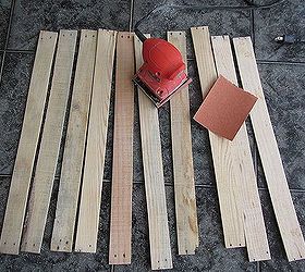 diy recycle, diy, pallet, repurposing upcycling, sanding for a smoother effect