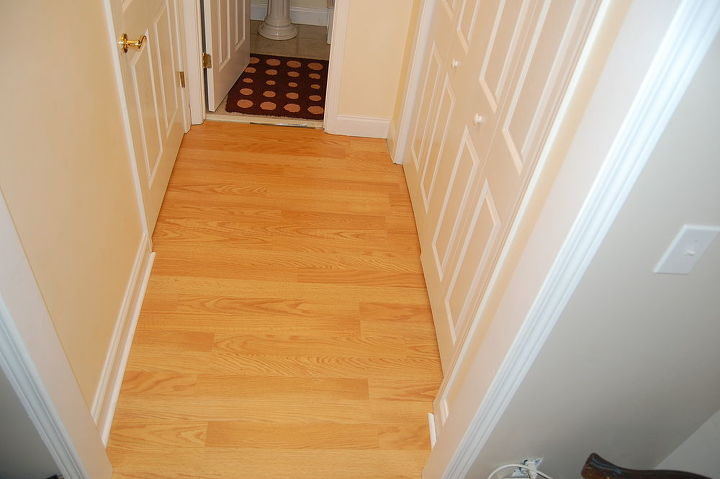 installing laminate flooring in a basement, A smaller space with lots of doorways