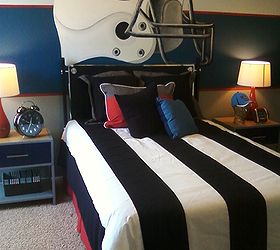 boys rooms, bedroom ideas, home decor, painting, A large handpainted helmet I painted in a home in Nashville TN
