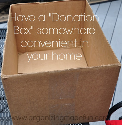 clear the clutter and help others, organizing