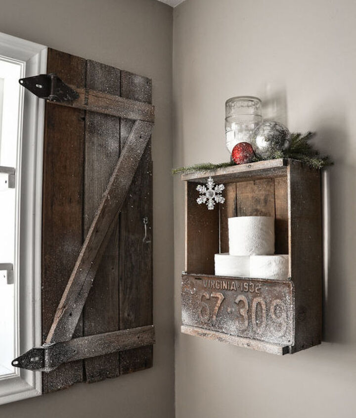 Warm Up Your Windows With An Instant Barn Wood Shutter