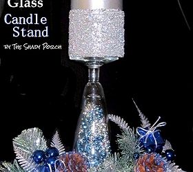 diy glass candle stands, crafts