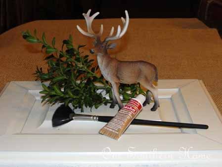 rub n buff toy reindeer tutorial, crafts
