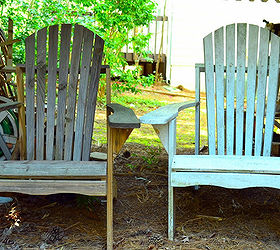 outdoor space gets a makeover, decks, outdoor living, adirondack chairs before