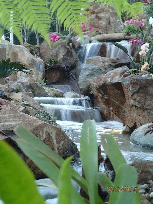 beautiful resort waterfall for your backyard, outdoor living, ponds water features