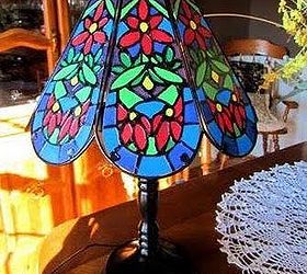creating faux tiffany, crafts, lighting, Creating a faux tiffany lamp